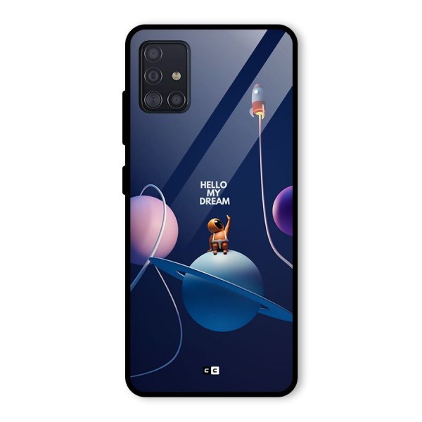 Hello My Dream Glass Back Case for Galaxy A51