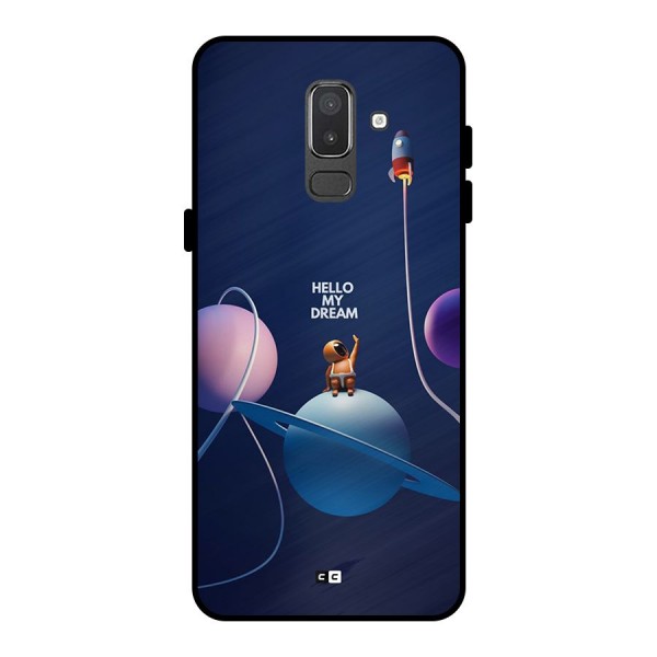 Hello My Dream Metal Back Case for Galaxy On8 (2018)