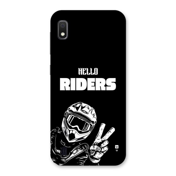 Hello Riders Back Case for Galaxy A10