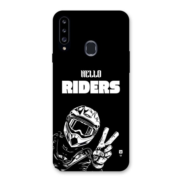 Hello Riders Back Case for Galaxy A20s