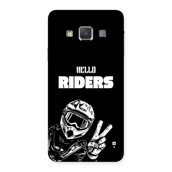 Hello Riders Back Case for Galaxy A3