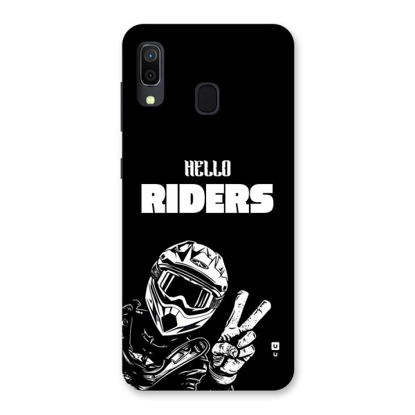 Hello Riders Back Case for Galaxy A30