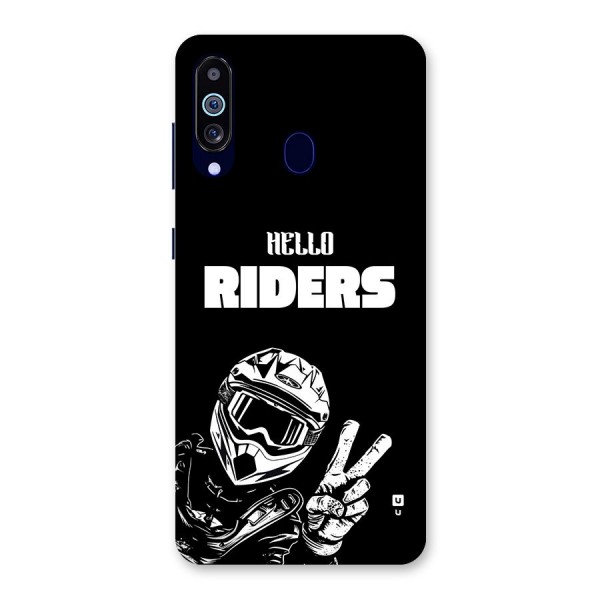 Hello Riders Back Case for Galaxy A60