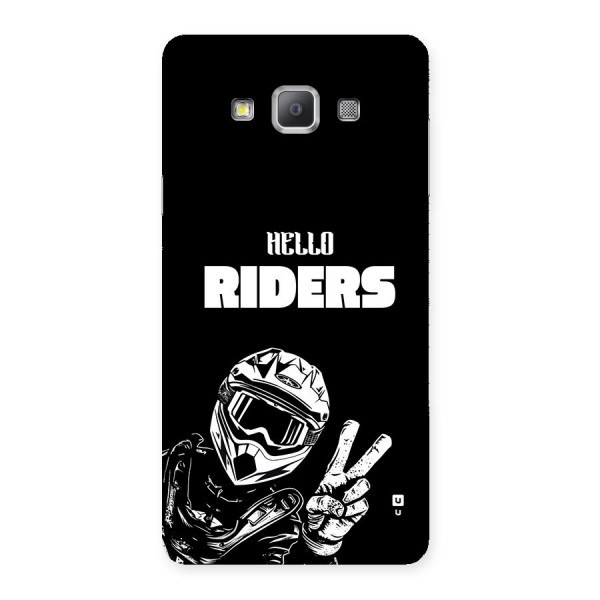 Hello Riders Back Case for Galaxy A7