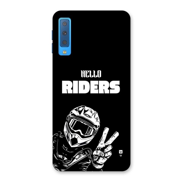 Hello Riders Back Case for Galaxy A7 (2018)