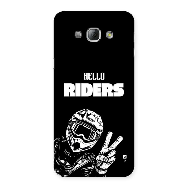 Hello Riders Back Case for Galaxy A8