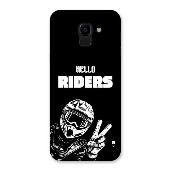 Hello Riders Back Case for Galaxy J6