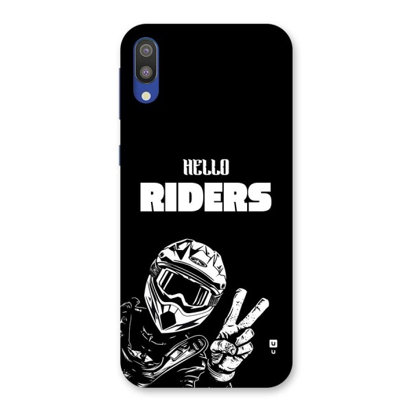 Hello Riders Back Case for Galaxy M10