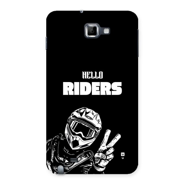 Hello Riders Back Case for Galaxy Note