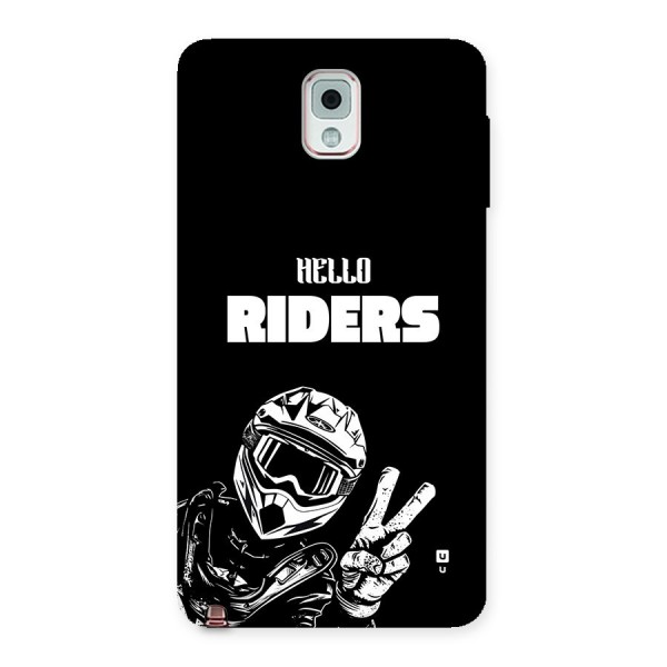 Hello Riders Back Case for Galaxy Note 3