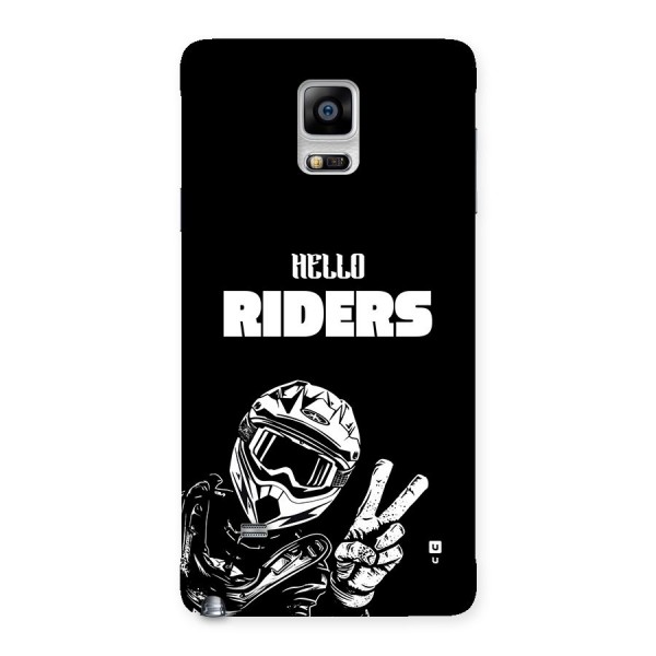 Hello Riders Back Case for Galaxy Note 4