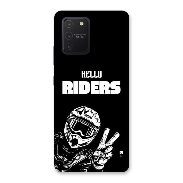 Hello Riders Back Case for Galaxy S10 Lite