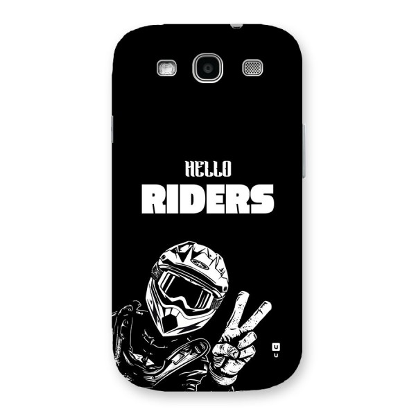 Hello Riders Back Case for Galaxy S3