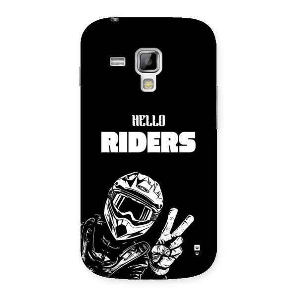 Hello Riders Back Case for Galaxy S Duos