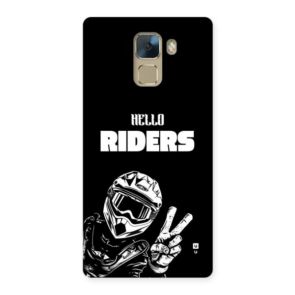 Hello Riders Back Case for Honor 7