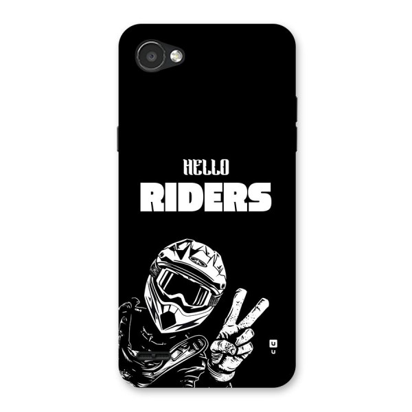 Hello Riders Back Case for LG Q6