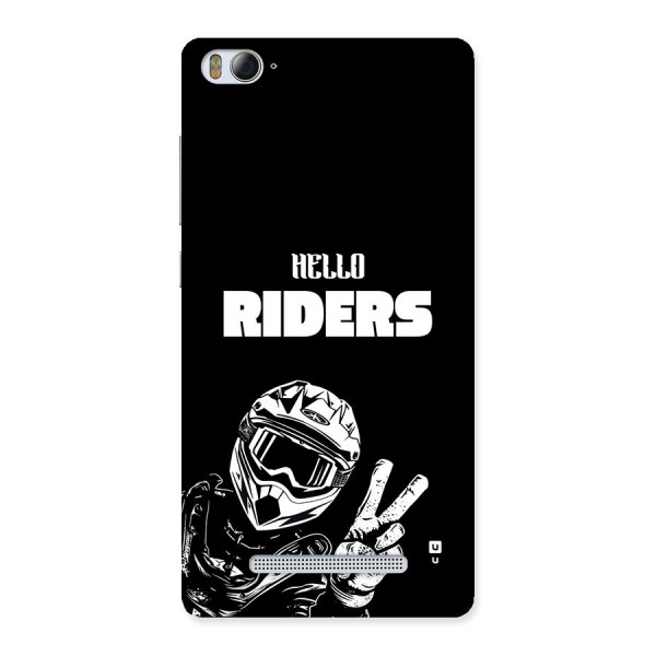 Hello Riders Back Case for Mi4i