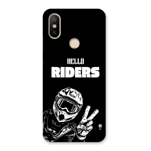 Hello Riders Back Case for Mi A2