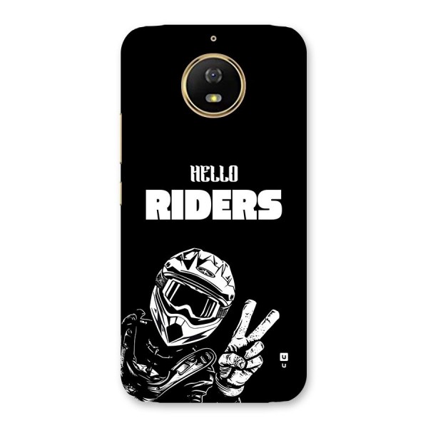 Hello Riders Back Case for Moto G5s