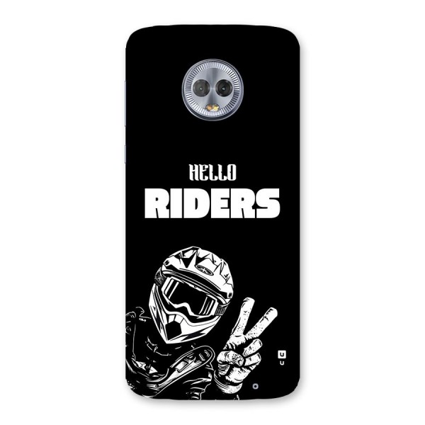 Hello Riders Back Case for Moto G6 Plus