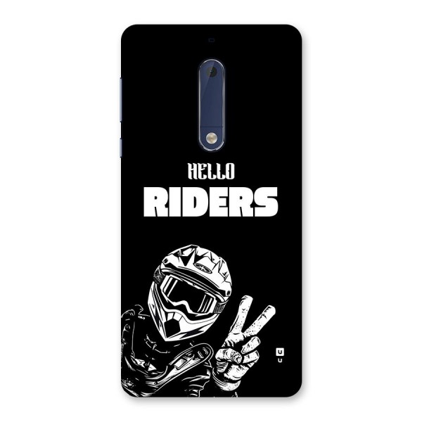 Hello Riders Back Case for Nokia 5