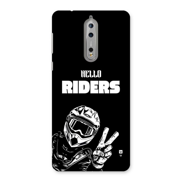 Hello Riders Back Case for Nokia 8