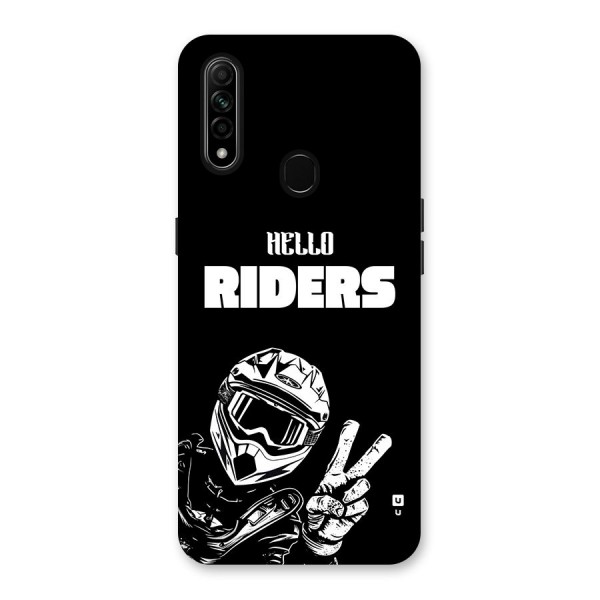 Hello Riders Back Case for Oppo A31