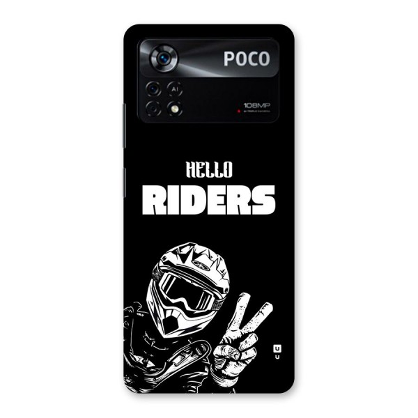 Hello Riders Back Case for Poco X4 Pro 5G