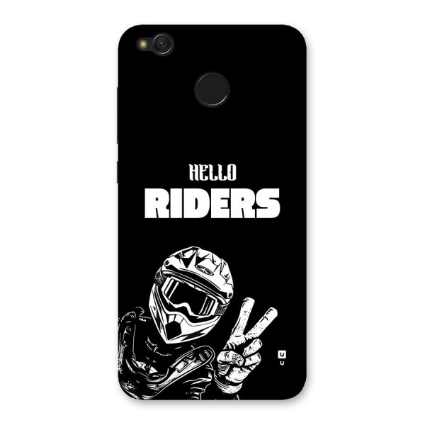 Hello Riders Back Case for Redmi 4