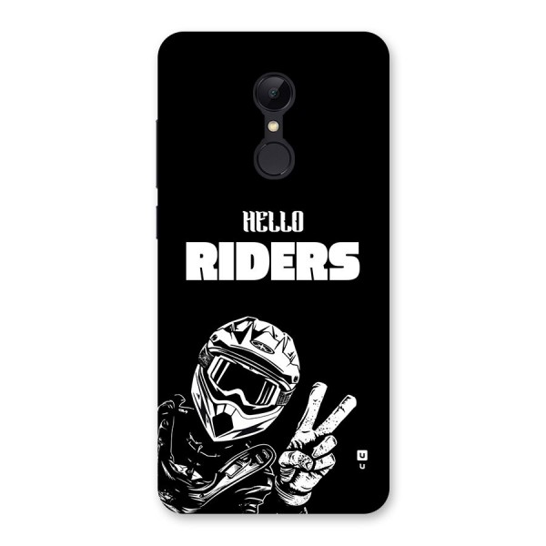 Hello Riders Back Case for Redmi 5