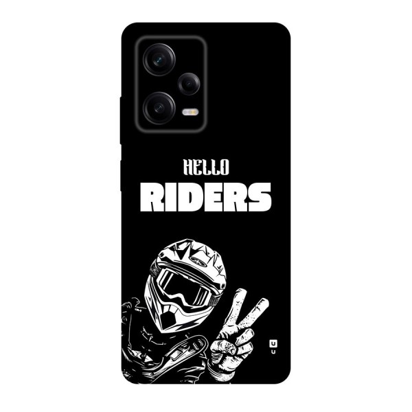 Hello Riders Back Case for Redmi Note 12 Pro