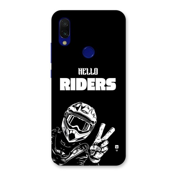 Hello Riders Back Case for Redmi Y3