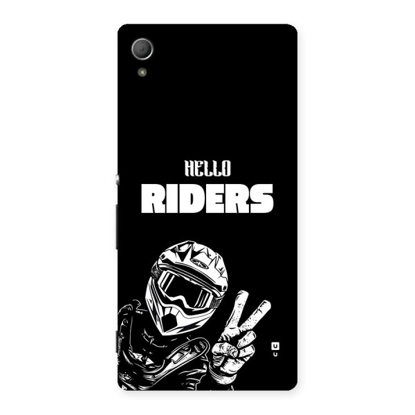 Hello Riders Back Case for Xperia Z4