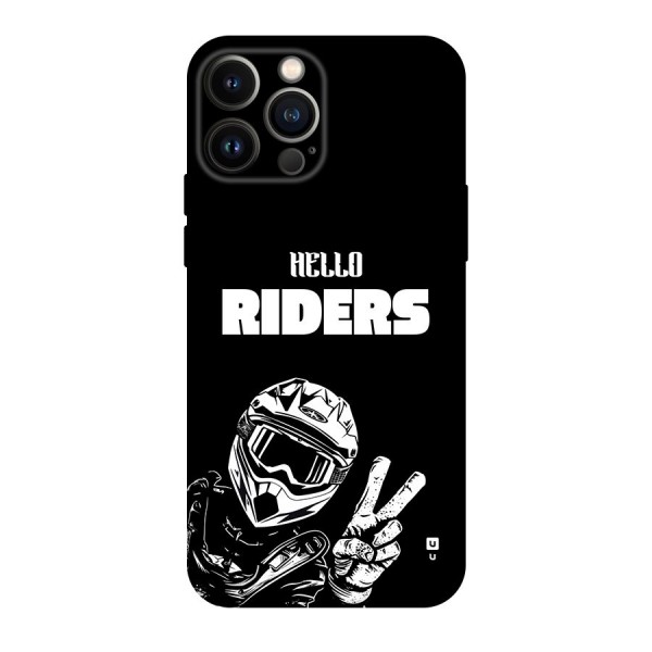 Hello Riders Back Case for iPhone 13 Pro Max