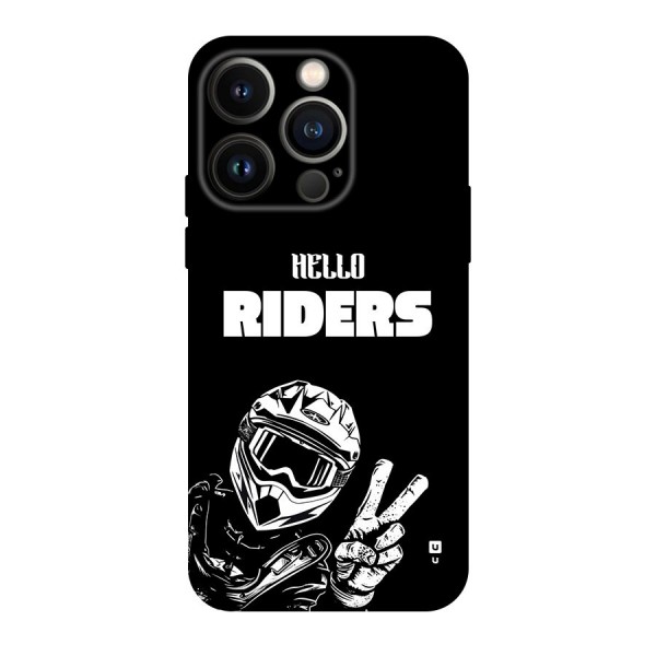 Hello Riders Back Case for iPhone 14 Pro