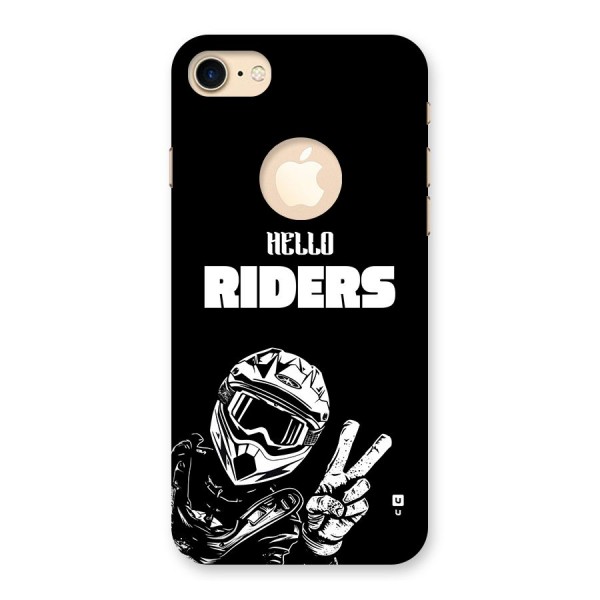 Hello Riders Back Case for iPhone 8 Logo Cut