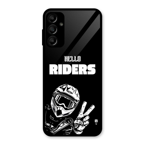 Hello Riders Glass Back Case for Galaxy A14 5G