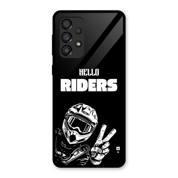 Hello Riders Glass Back Case for Galaxy A33 5G