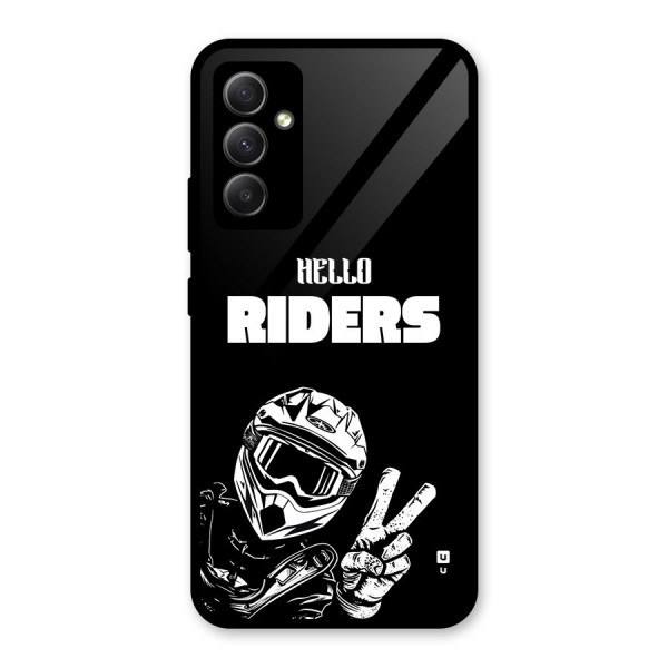 Hello Riders Glass Back Case for Galaxy A34