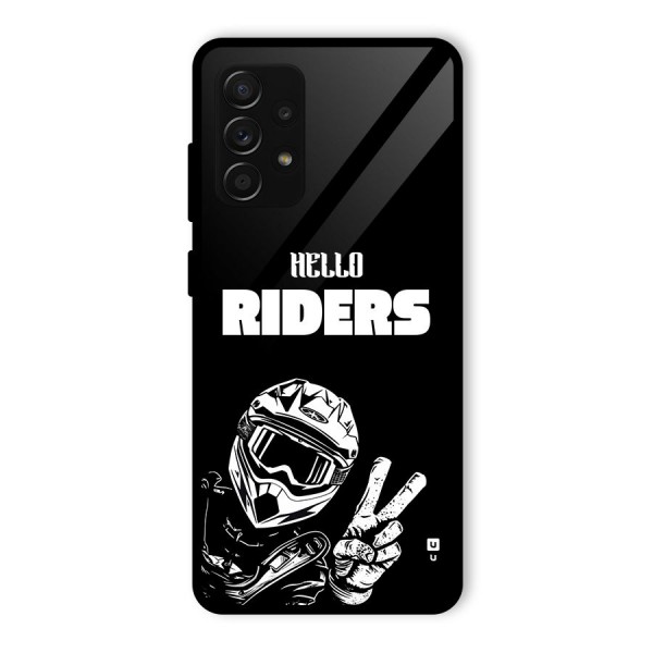 Hello Riders Glass Back Case for Galaxy A53 5G