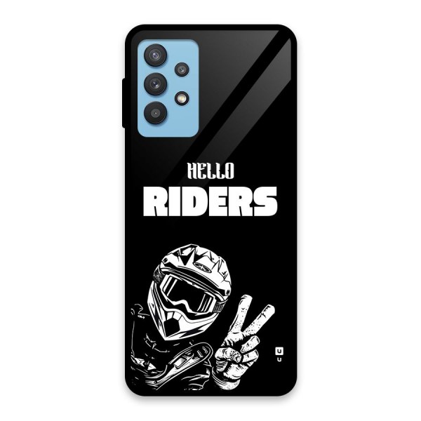 Hello Riders Glass Back Case for Galaxy M32 5G