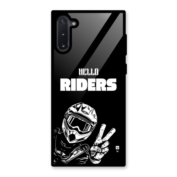 Hello Riders Glass Back Case for Galaxy Note 10