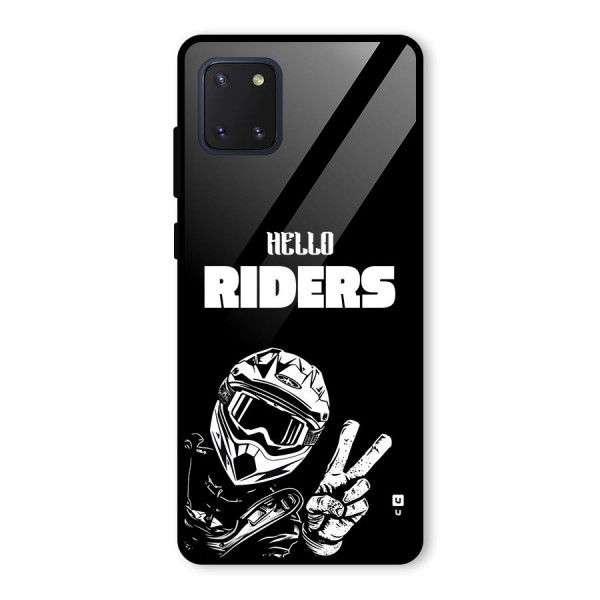 Hello Riders Glass Back Case for Galaxy Note 10 Lite