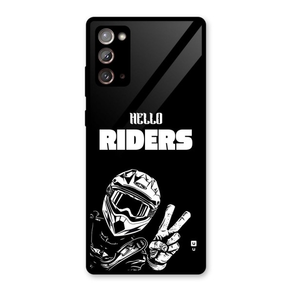 Hello Riders Glass Back Case for Galaxy Note 20