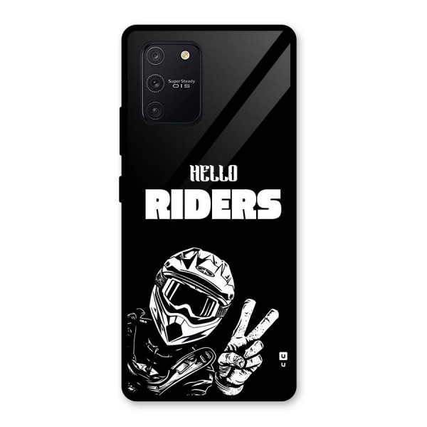 Hello Riders Glass Back Case for Galaxy S10 Lite