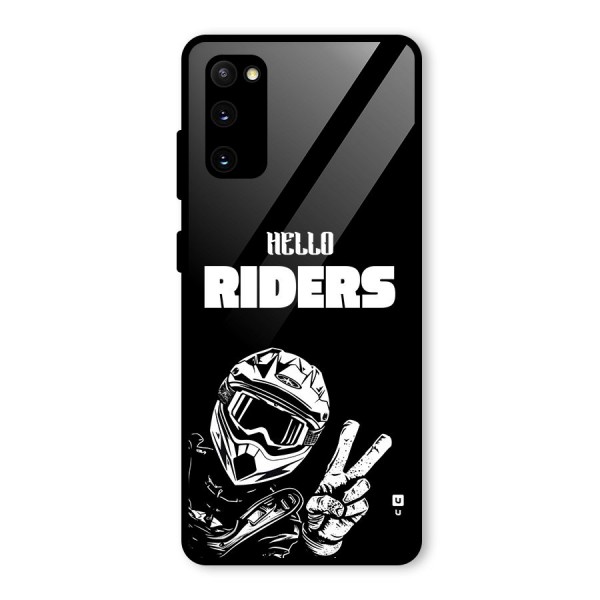 Hello Riders Glass Back Case for Galaxy S20 FE 5G