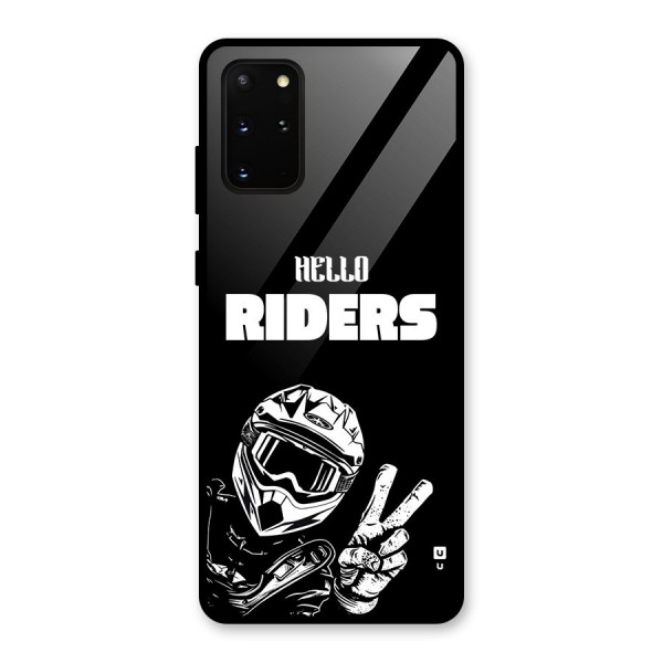 Hello Riders Glass Back Case for Galaxy S20 Plus