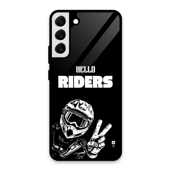 Hello Riders Glass Back Case for Galaxy S22 Plus 5G