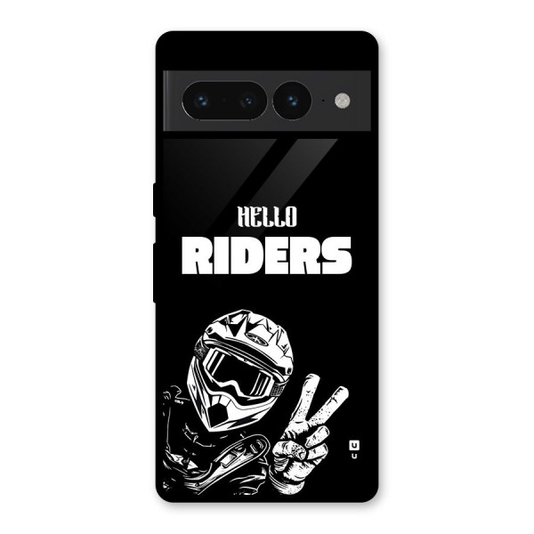 Hello Riders Glass Back Case for Google Pixel 7 Pro