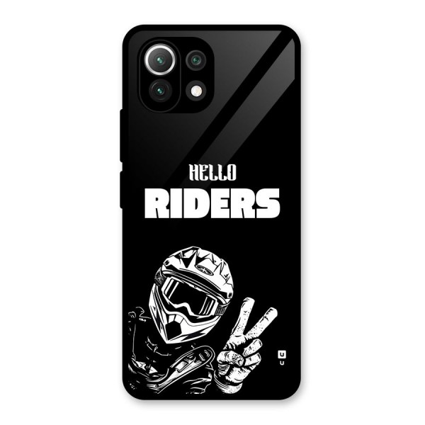 Hello Riders Glass Back Case for Mi 11 Lite